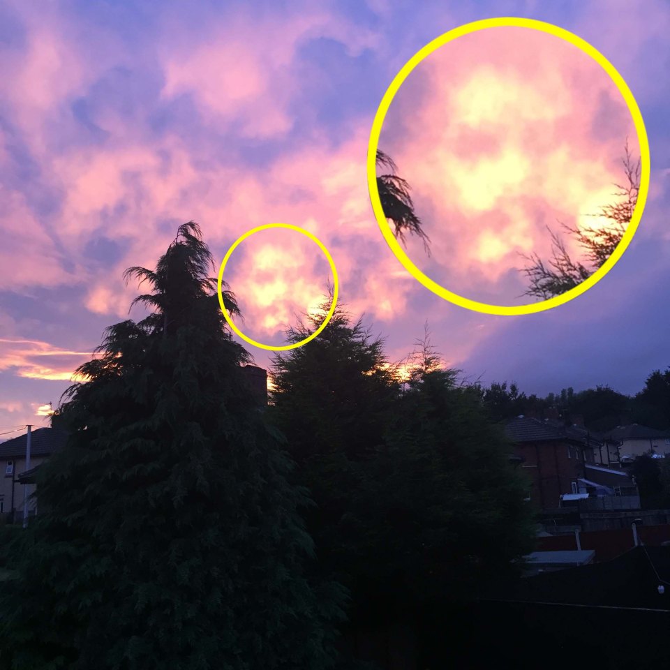  Can you see it? Mum-of-two claims she saw Jon Snow looking back at her after taking photo of the sky