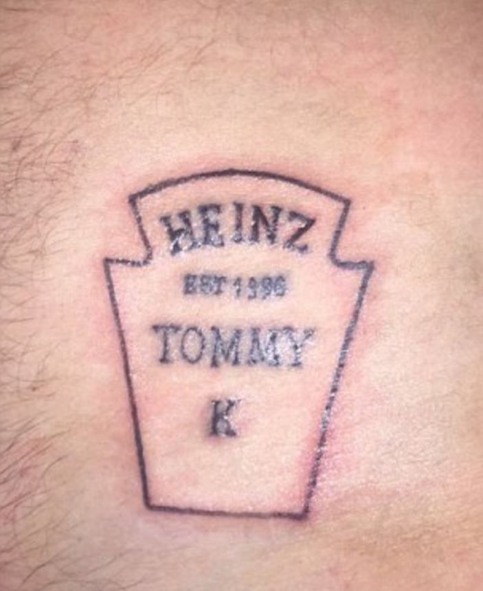  Check out this saucy Heinz Ketchup-inspired tatt