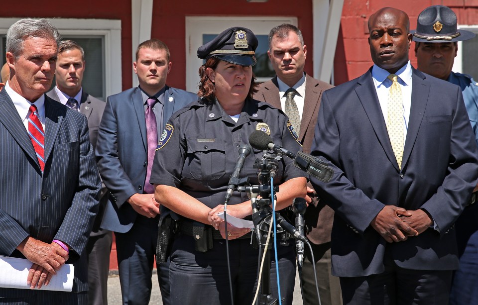  Princeton Police Chief Michele Powers spoke to the media at Princeton Police Station after the discovery of Vanessa Marcotte's body