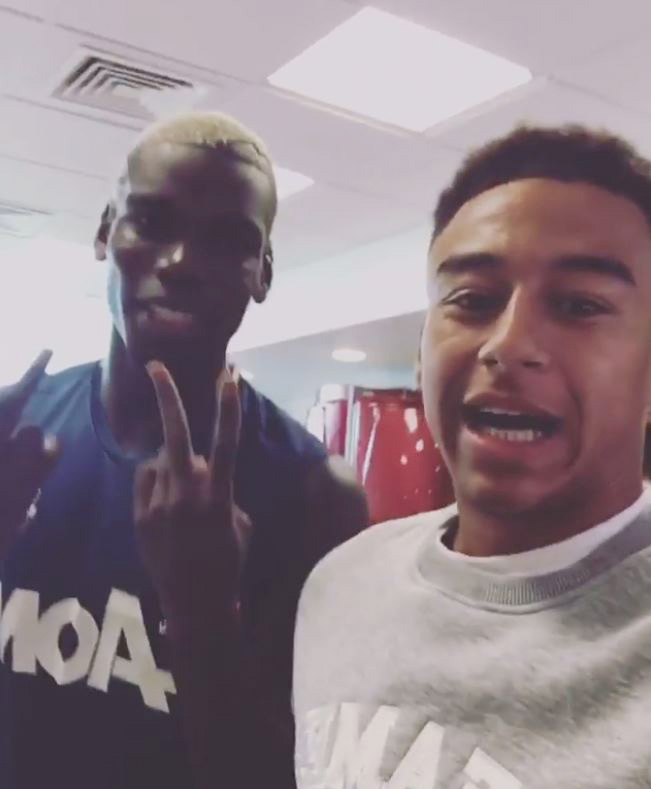  Jesse Lingard welcomes back youth team mate Paul Pogba to Manchester United