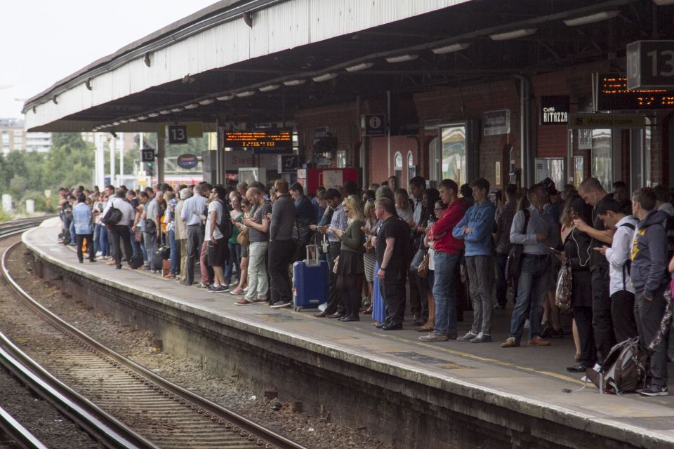  Let the train give the pain... strike-hit rail passengers with nowhere to go