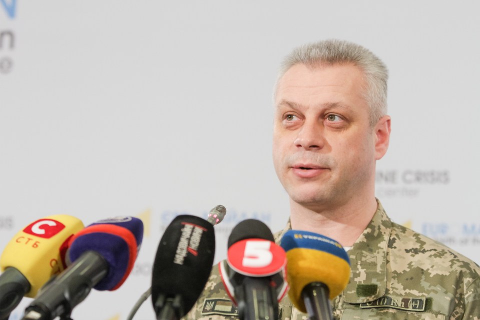  Andriy Lysenko has said they anticipate an attack 'any minute'