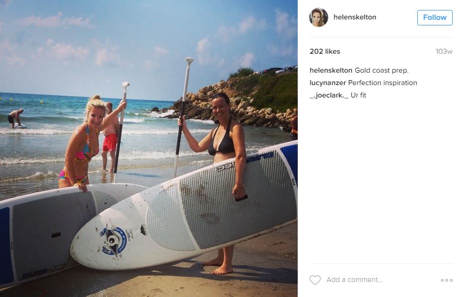  Helen catching some waves on the Gold Coast last year