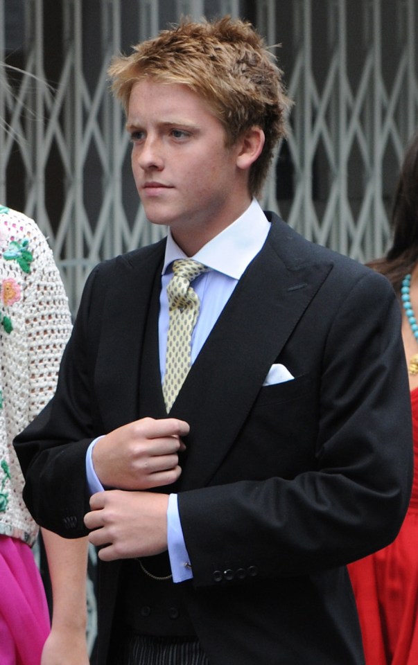  The new Duke of Westminster aged 20 at the wedding of Charlotte Aitken to Charlie Bowmant, heir to the Duke of Roxburghe, in 2011