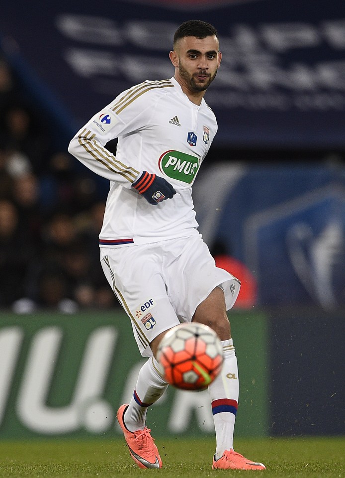  Rachid Ghezzal made 29 appearances for Lyon in the league last season