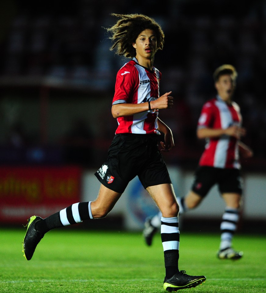  Ethan Ampadu wowed on debut for Exeter last night aged just 15 - and is only playing because he on his school holidays