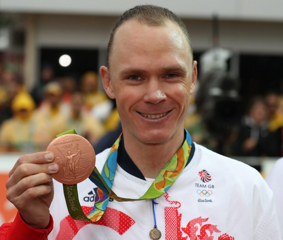  Chris Froome could not emulate Sir Bradley Wiggins and secure the Gold