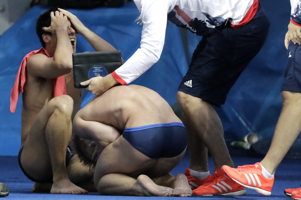  Mears and Laugher cant contain their delight at winning gold in Rio