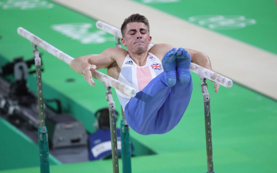  Brit star Whitlock keeps his focus on the Parallel Bars as his medal assault hotted up