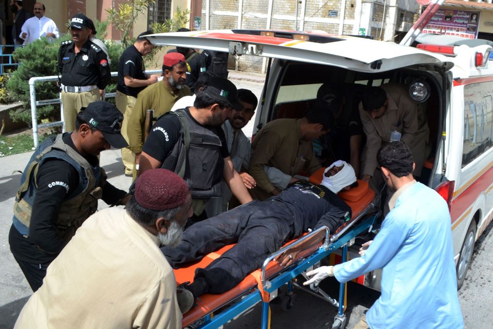  Paramedics rushed to take those injured to the Quetta Civil Hospital emergency department