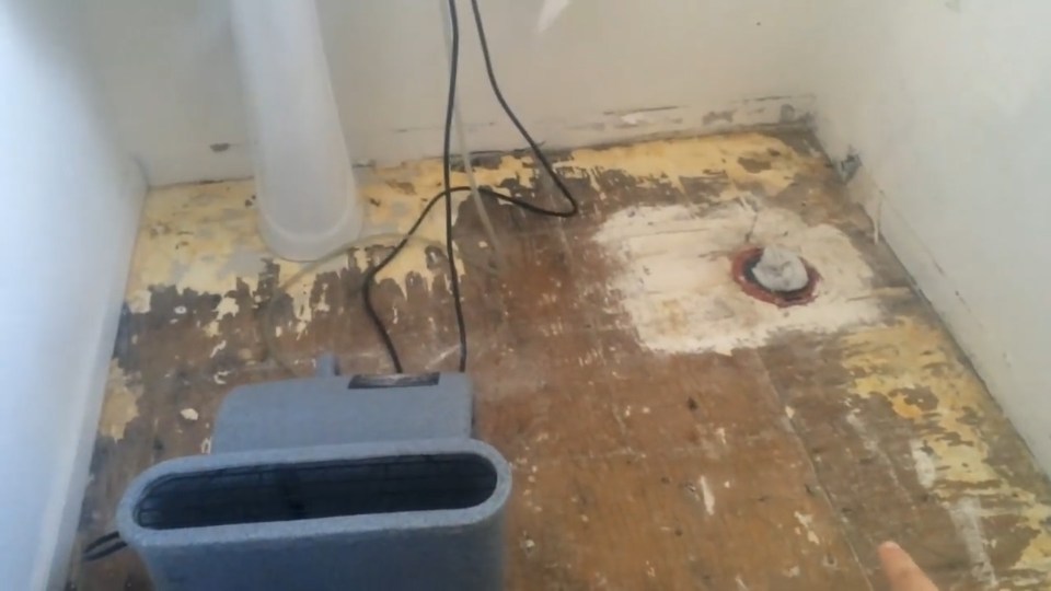  Much of the three-bed flat was completely gutted by the water damage