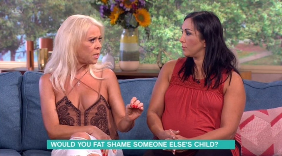  She was on This Morning to talk about overweight children