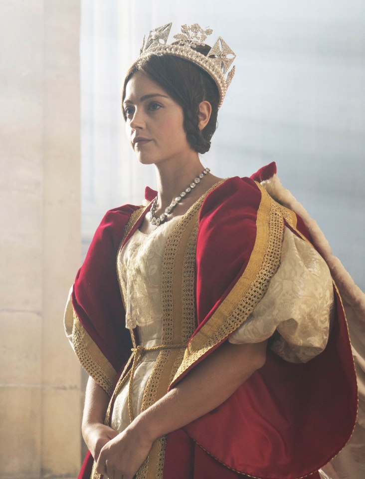 Jenna Coleman says she enjoyed wearing the fake pregnancy bump when playing pregnant Queen Victoria 