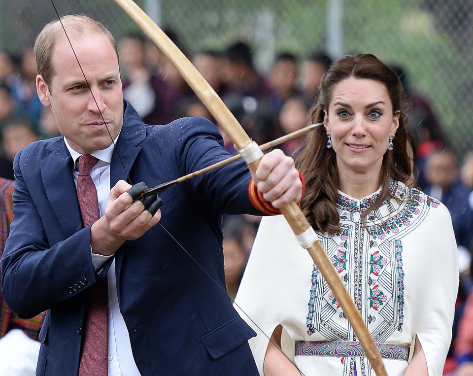 The Duchess of Cambridges face says it all