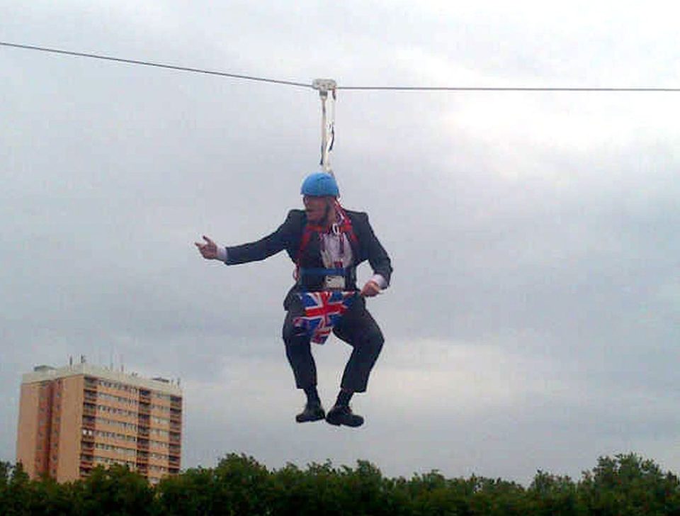 Let's hope Boris Johnson has been practising his absailing since this incident