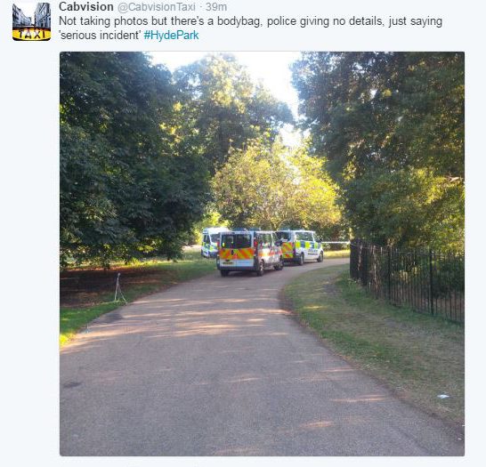  Early reports suggest a body has been found at the popular tourist spot