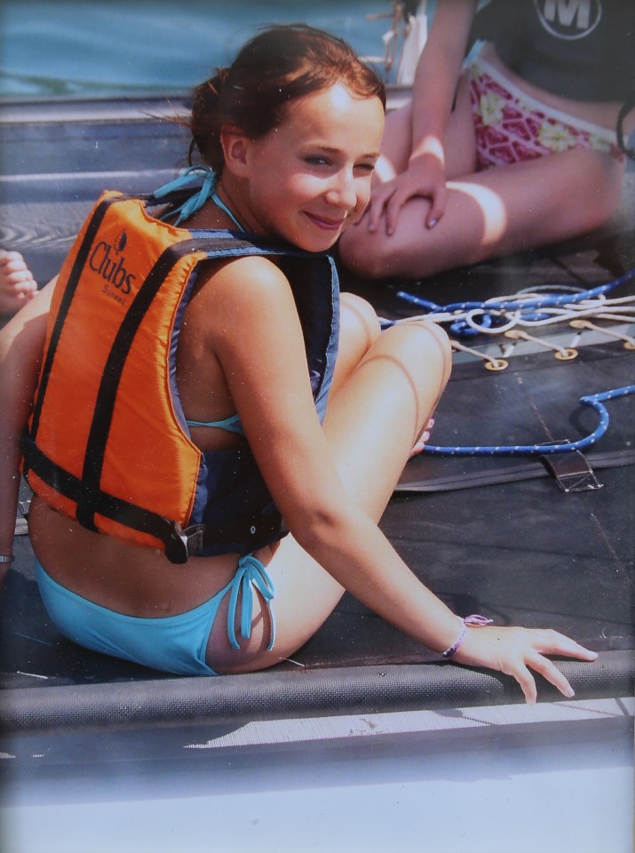  Laura Morgan (pictured here on he boat that killed her) tragically lost her life aged just 11-years-old when the catamaran she was on capsized