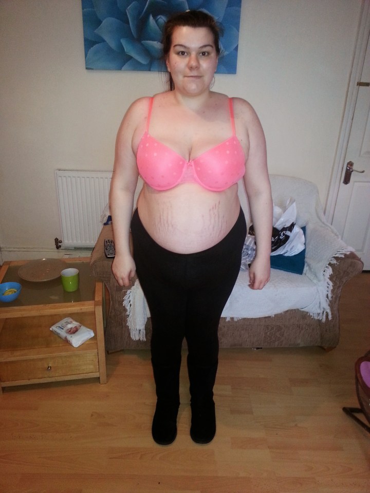  Tanya's weight spiralled out of control during pregnancy and she reached almost 18 stone before taking action