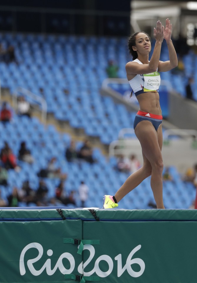  Katarina Johnson-Thompson gets under way with thousands of empty seats