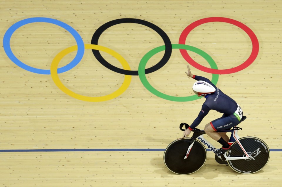  Jason Kenny broke the Olympic men's sprint record