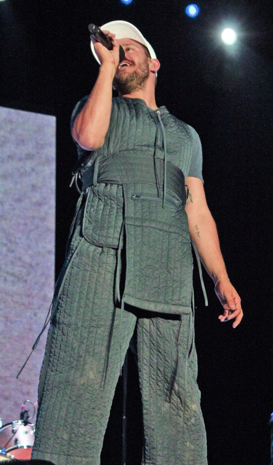  The singer was performing at Betley Court Farm