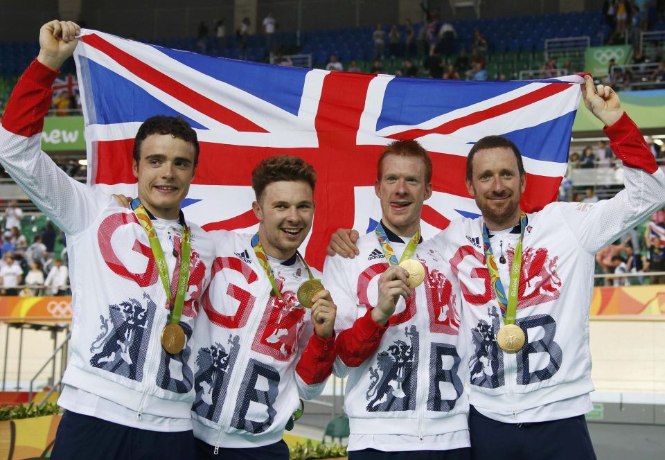  Team GB showed their superb cycling form inside the Velodrome with a tight win