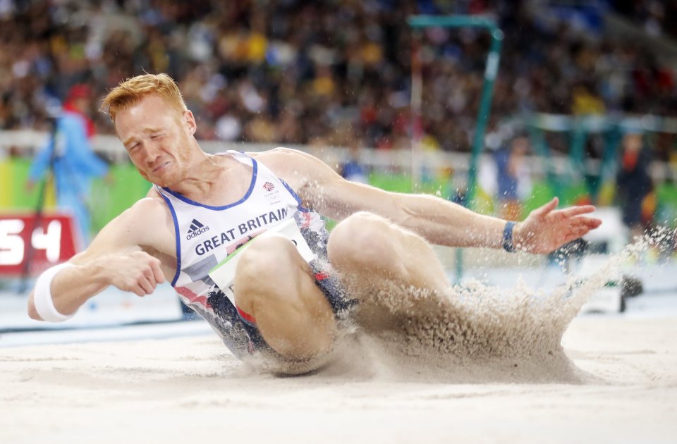  Greg Rutherford snuck into the final of the long jump with his final leap in the heats