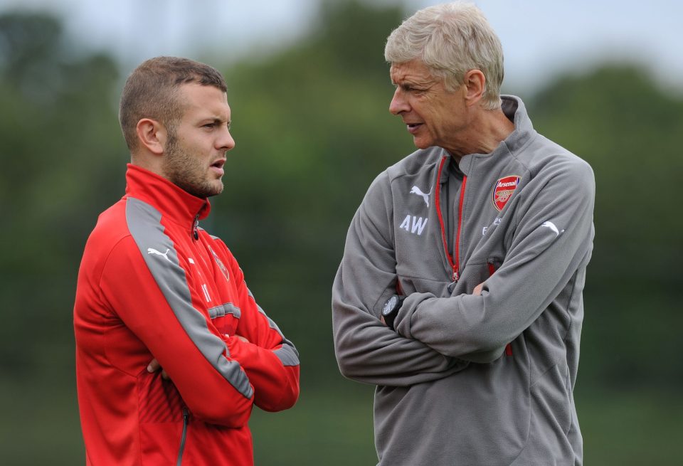  Jack Wilshere strugglked to get into Arsene Wenger's starting line up