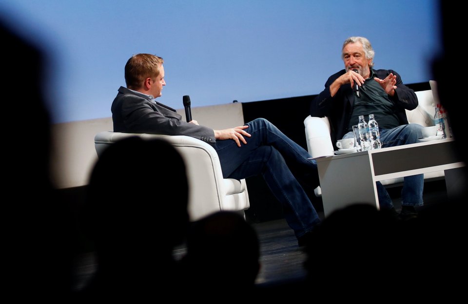 Robert De Niro and moderator Mike Goodridge talk about Taxi Driver