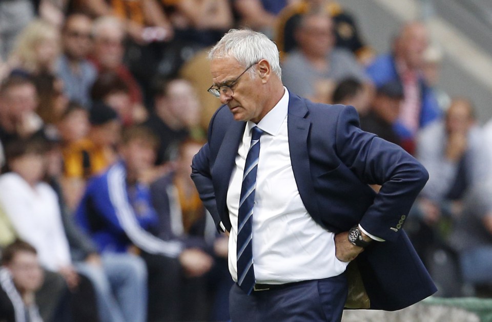  Claudio Ranieri was left furious as his side lost to newly-promoted, manager-less Hull