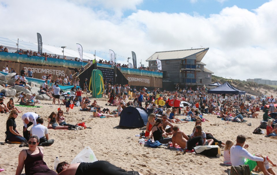  Today's weather offered the perfect environment for Newquay's Boardmaster festival