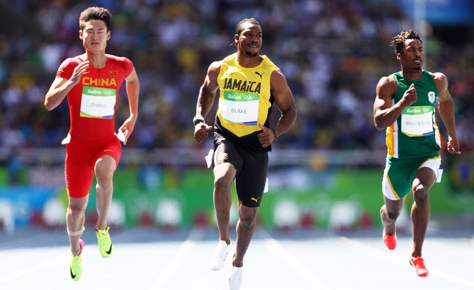  Bolt's Jamaica team-mate Yohan Blake also won his heat, with a time of 10.11s