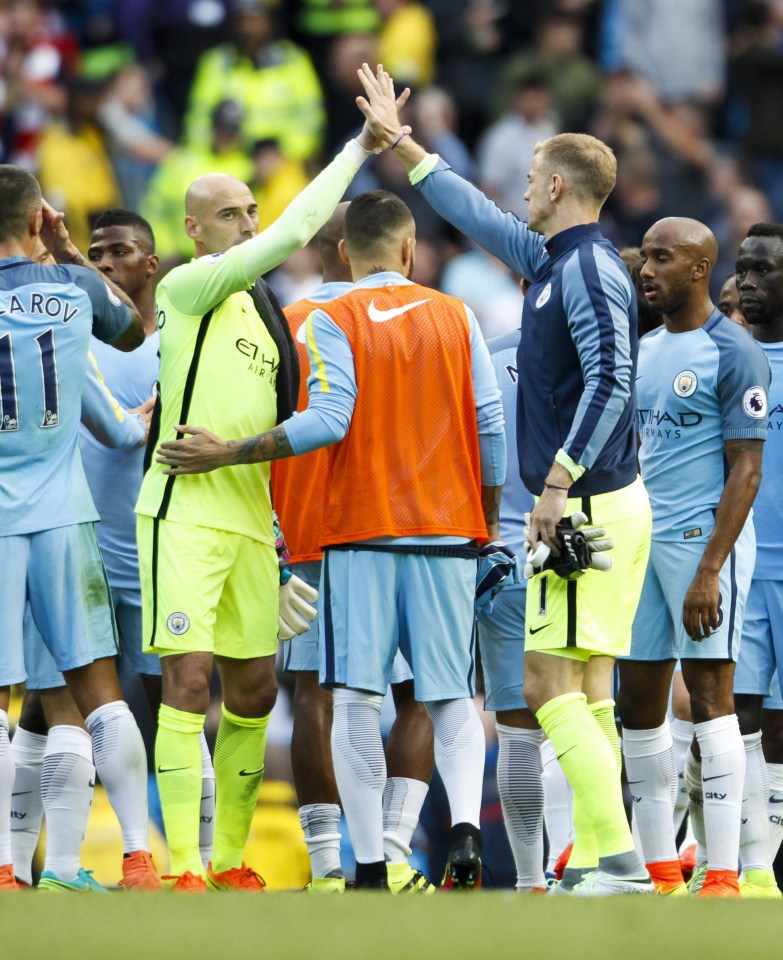  Joe Hart was dropped in favour of Willy Caballero for Prem opener