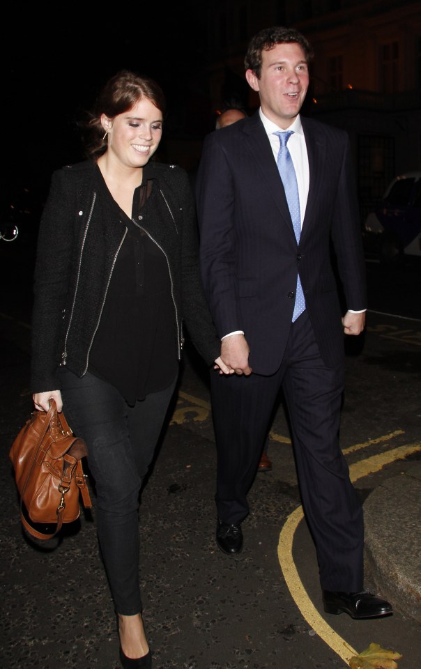 Princess Eugenie And Jack Brooksbank Sightings In London - October 18, 2012