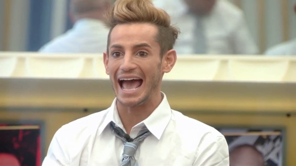  Beaming Frankie has managed to keep a smile on his face for much of CBB