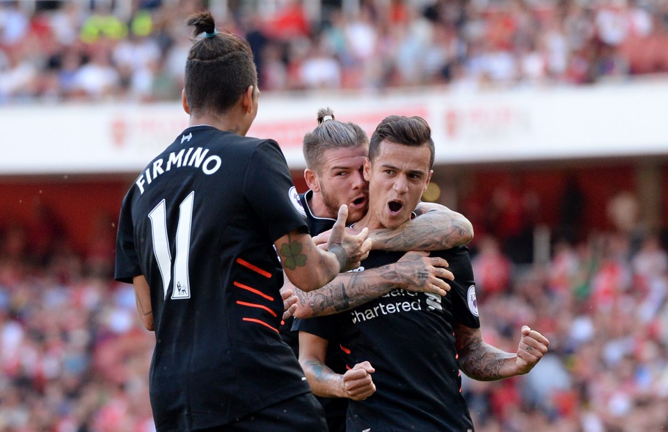  Philippe Coutinho was in a class of his own with his heroics on Sunday at the Emirates