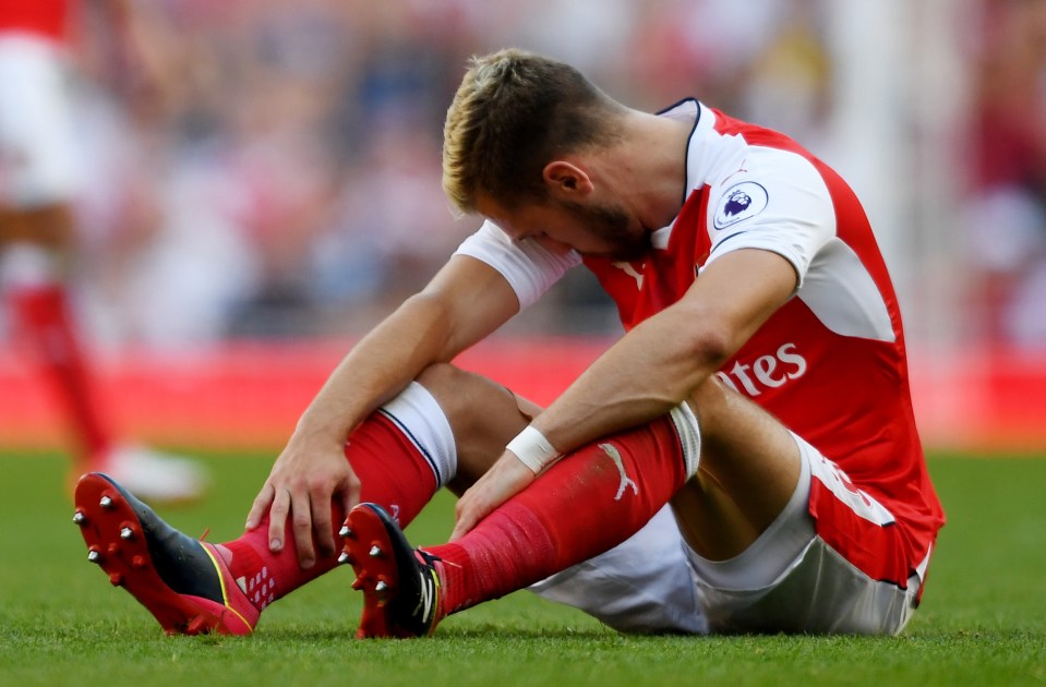  Aaron Ramsey went off injured as Arsene Wenger admitted his team are 'not physically ready'