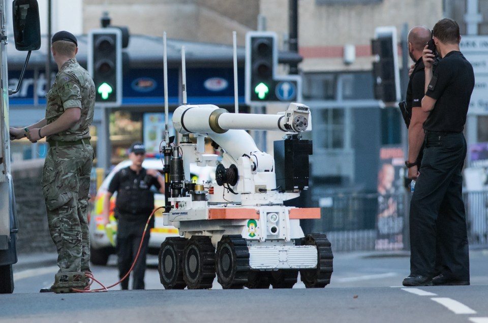  Two small controlled explosions were carried out on the car to gain access to the vehicle