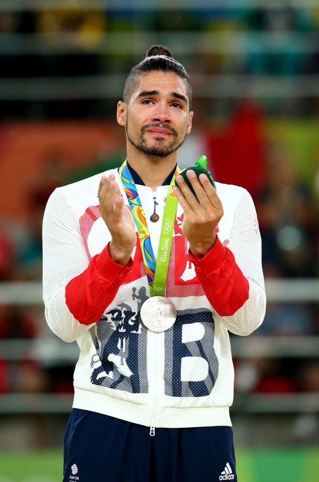  Max beat fellow Brit Louis Smith for first place in the Men's Pommel Horse