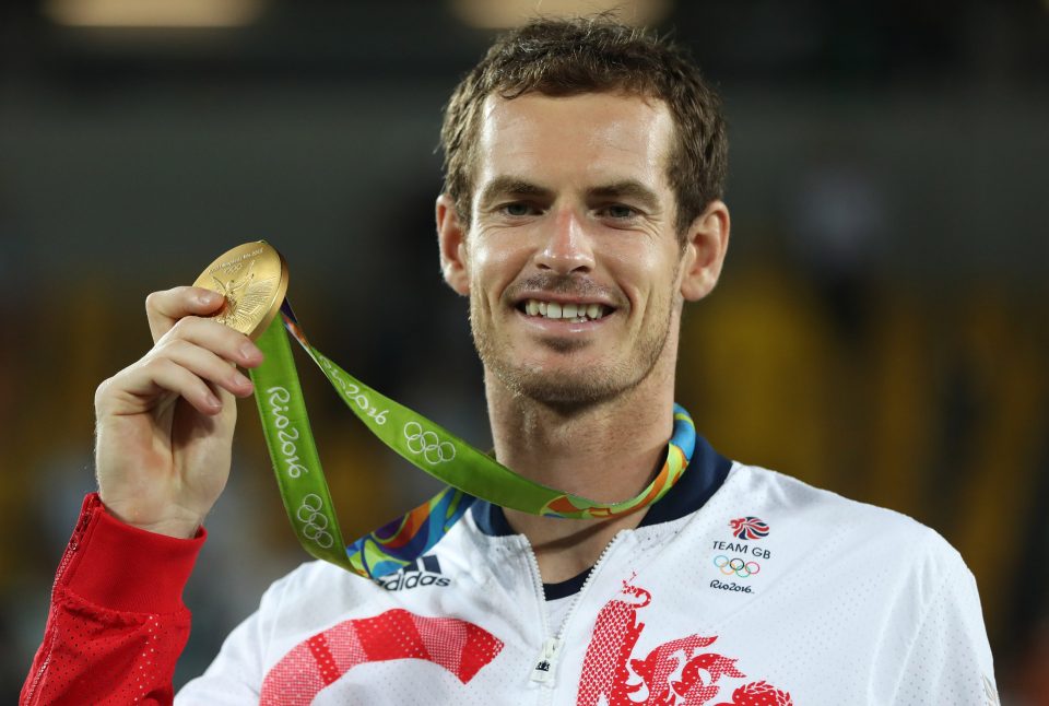  Champion . . . Andy Murray stormed through final against Del Potro to win back-to-back golds