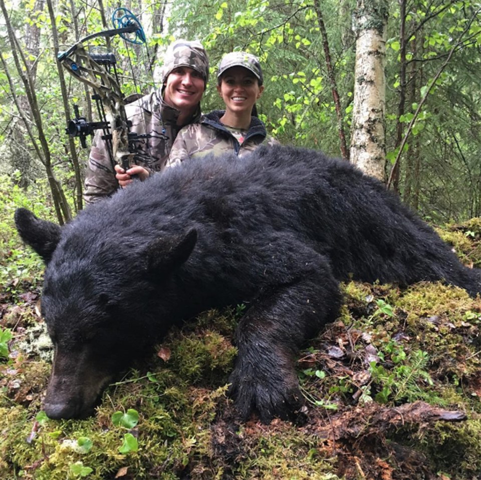  Sarah Bowman killed a bear, using a bow and arrow, the day before