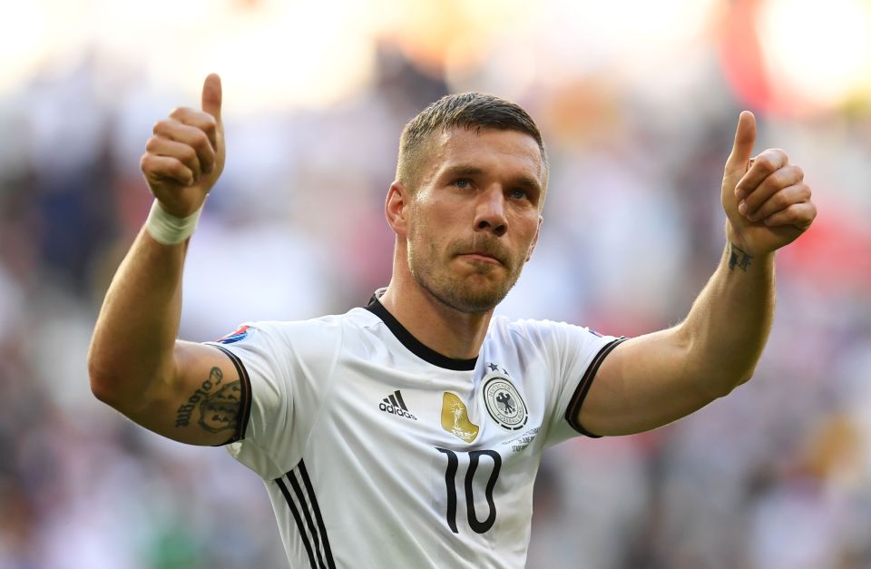  Germany's Lukas Podolski has retired from international football