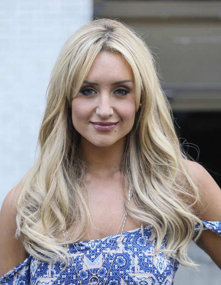 Catherine Tyldesley leaving the ITV studios, London.