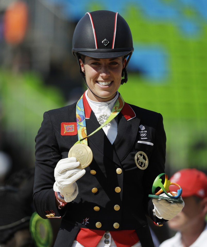  Charlotte Dujardin retained Olympic champion status yesterday