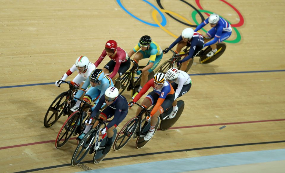  Trott won two of the three events in the Omnium on Monday