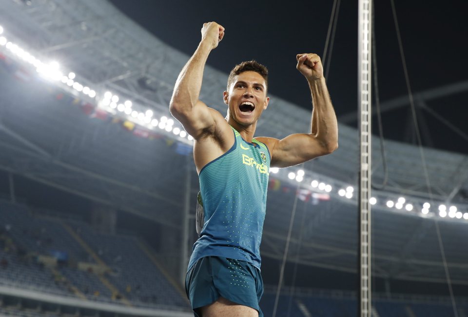  The Brazilian delivered the first track-and-field medal for the hosts in Rio