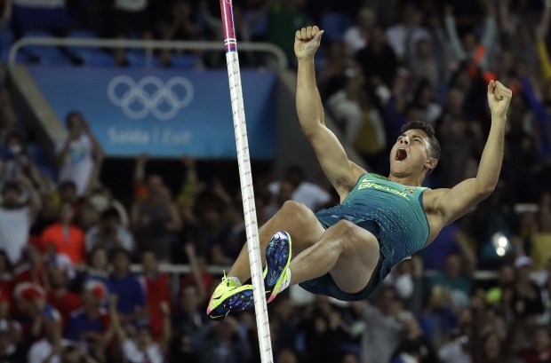 Da Silva became the first man in Olympic history to clear six metres