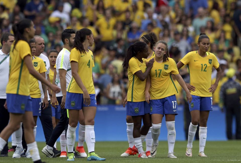  Brazil's hopes of football gold on home soil came to an end at the Maracana