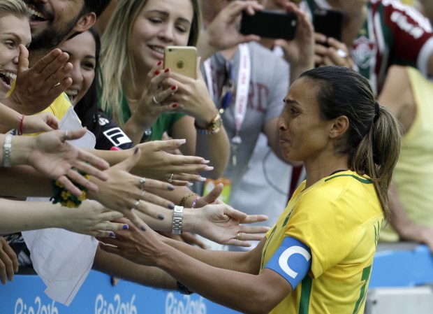 Marta's hopes of a gold medal were dashed by Sweden