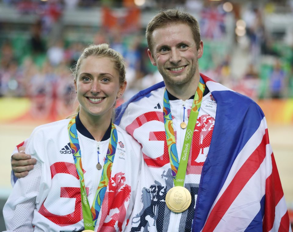 The golden pair with their medals following success in Rio